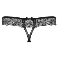 Фото Obsessive, Польша Черные кружевные трусики с доступом L/XL