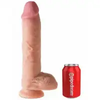Фото PipeDream, США Фаллоимитатор на присоске King Cock Dual Density 10 in Fat Cock with Balls 28 см