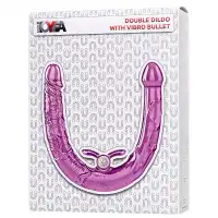 Фото  Двусторонний фаллоимитатор с вибропулей Toyfa Double Dildo