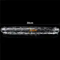 Фото Lovetoy, Китай Двойной фаллоимитатор Lovetoy Flawless Clear Double Dildo 30 см