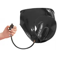 Изображение Orion, Германия Черные трусики из латекса с двумя расширяющимися втулками M