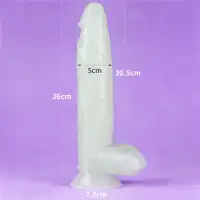 Изображение Lovetoy, Китай Светящийся в темноте фаллос на присоске Lumino Play Dildo 26 см