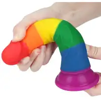 Фото Lovetoy, Китай Радужный фаллоимитатор Prider Dildo 19 см