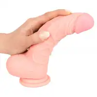 Изображение Orion, Германия Фаллоимитатор реалистик с загнутой головкой Medical Silicone Dildo 20 см
