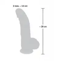 Изображение Orion, Германия Фаллоимитатор реалистик с загнутой головкой Medical Silicone Dildo 20 см