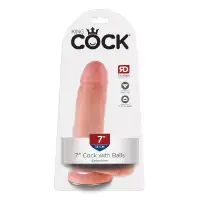 Фото PipeDream, США Фаллоимитатор с присоской King Cock 7 in Cock with Balls Flesh