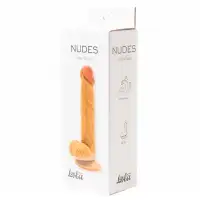 Фото Lola Toys, Россия Упругий фаллоимитатор с прямым рельефным стволом Nudes Steadfast 20 см