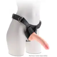 Фото PipeDream, США Изогнутый фаллоимитатор на присоске King Cock Triple Density Cock with Balls Light 26 см