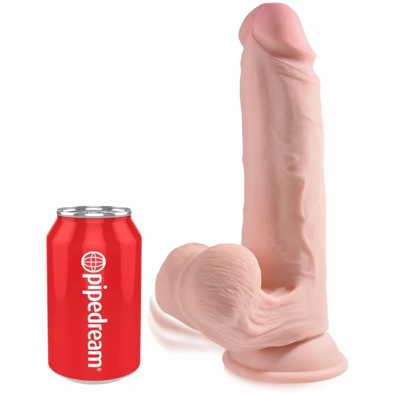 Фото PipeDream, США Фаллос с подвижной мошонкой на присоске King Cock Plus Triple Density 26 см