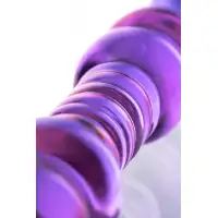 Фото Sexus Glass Двусторонний фаллоимитатор из фиолетового стекла Sexus Glass 22 см