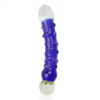 Lovetoy, Китай Двухсторонний фаллоимитатор из голубого стекла Glass Romance 18 см — купить в Минске Изображение Lovetoy, Китай Двухсторонний фаллоимитатор из голубого стекла Glass Romance 18 см