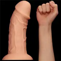 Изображение Lovetoy, Китай Большой изогнутый фаллос на присоске Lovetoy Realistic Curved Dildo 24 см