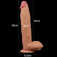 Изображение Lovetoy, Китай Фаллоимитатор реалистичный с присоской Legendary king-sized Realistic Dildo 30 см