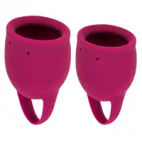 Фото Lola Toys, Россия Набор менструальных чаш Natural Wellness Peony Wine Red