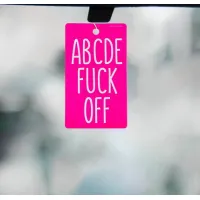 Фото Сима-ленд, Россия Ароматизатор в авто бумажный ABCDEFUCKOFF, аромат ваниль