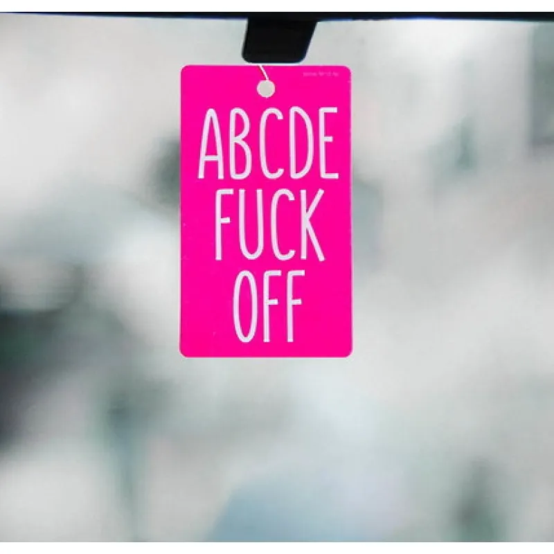 Фото Сима-ленд, Россия Ароматизатор в авто бумажный ABCDEFUCKOFF, аромат ваниль