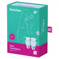 Изображение Satisfyer, Германия Набор менструальных чаш Satisfyer Feel Confident, голубой