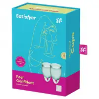 Изображение Satisfyer, Германия Набор менструальных чаш Satisfyer Feel Confident, зеленый