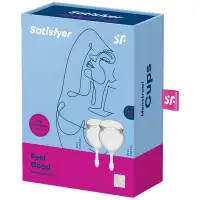 Фото Satisfyer, Германия Набор менструальных чаш Satisfyer Feel Good, прозрачный