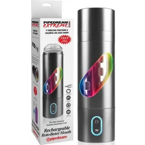 Фото PipeDream, США Мастурбатор губы с ротацией PDX Rechargeable Roto-Bator Mouth
