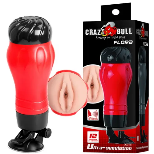 Фото Baile, Китай Мастурбатор вагина на присоске с вибрацией и звуком Crazy Bull Maurice