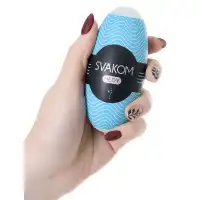 Изображение Svakom, США Мастурбатор-яичко Svakom Hedy голубой, 14 см