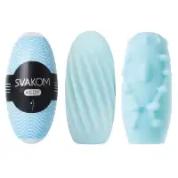 Изображение Svakom, США Мастурбатор-яичко Svakom Hedy голубой, 14 см
