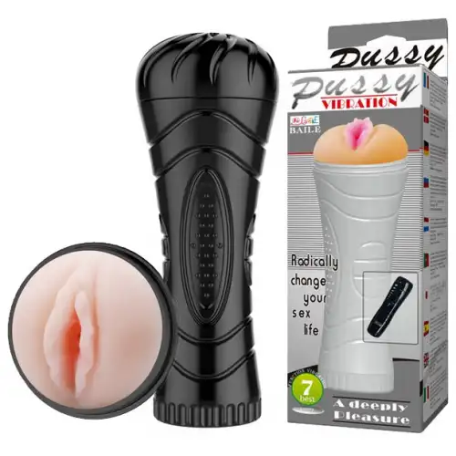 Фото Baile, Китай Мастурбатор-вагина в колбе с 7 режимами вибрации Pink Pussy