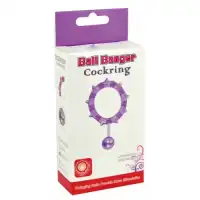 Изображение  Кольцо с утяжеляющим шариком розовое Ball Banger Cock Ring