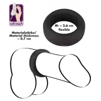 Изображение Orion, Германия Эрекционное кольцо Black Velvets 2,6 см