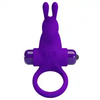 Фото Pretty Love, Китай Эрекционное виброкольцо Pretty Love Vibrant Penis Ring I с клиторальным стимулятором фиолетовое