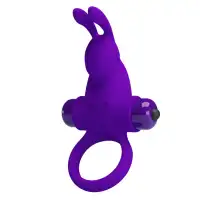 Фото Pretty Love, Китай Эрекционное виброкольцо Pretty Love Vibrant Penis Ring I с клиторальным стимулятором фиолетовое