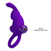 Фото Pretty Love, Китай Эрекционное виброкольцо Pretty Love Vibrant Penis Ring I с клиторальным стимулятором фиолетовое