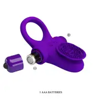 Изображение Pretty Love, Китай Эрекционное кольцо Pretty Love Vibrant Penis Ring II с клиторальной вибро-щеточкой