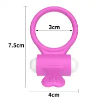 Изображение Lovetoy, Китай Виброкольцо пурпурное Power Heart Clit Cockring