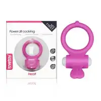 Изображение Lovetoy, Китай Виброкольцо розовое Power Heart Clit Cockring