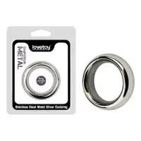 Lovetoy, Китай Металлическое эрекционное кольцо Stainless Steel Metal Silver Cockring 1,5 in — купить в Минске Фото Lovetoy, Китай Металлическое эрекционное кольцо Stainless Steel Metal Silver Cockring 1,5 in