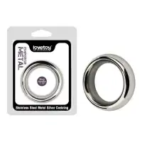 Изображение Lovetoy, Китай Металлическое эрекционное кольцо Stainless Steel Metal Silver Cockring 45 мм