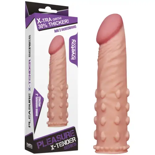Фото Lovetoy, Китай Удлиняющая насадка на пенис X-Tender Penis Sleeve телесная + 5 см