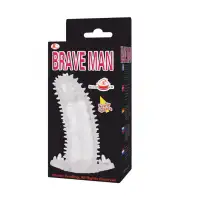 Изображение Baile, Китай Прозрачная насадка на пенис Brave Man 14 см