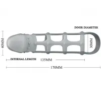 Изображение Pretty Love, Китай Cиликоновая насадка с петлёй на мошонку Pretty Love Penis Sleeve