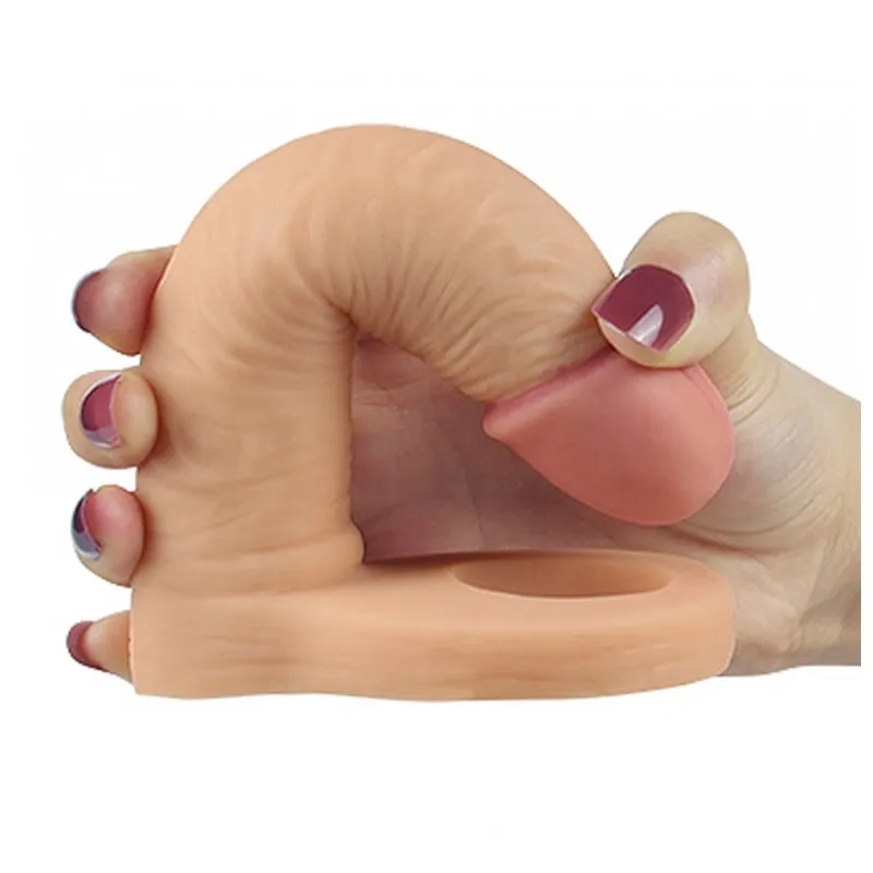 Изображение Lovetoy, Китай Реалистичная насадка для двойного проникновения The Ultra Soft Double 16 см