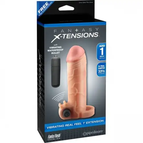 Изображение PipeDream, США Удлиняющая насадка с вибрацией FX Vibrating Real Feel 1in Extension