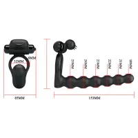 Фото Pretty Love, Китай Насадка для двойного проникновения с виброкольцом Hercules