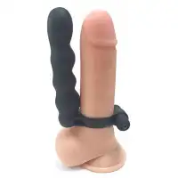 Фото PipeDream, США Вибро-кольцо для двойного проникновения Fantasy C-Ringz Posable Partner Double Penetrator