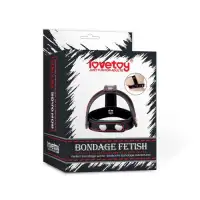Фото Lovetoy, Китай Утяжка на пенис с разделителем мошонки Bondage Fetish T-Style