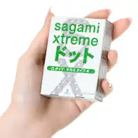 Изображение Sagami, Япония Презервативы с пупырышками ультратонкие Sagami Xtreme Type-E 3 шт