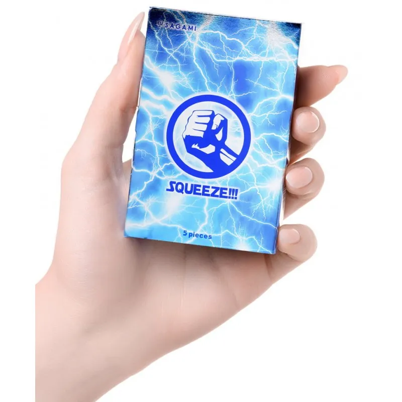 Изображение Sagami, Япония Презервативы с волнистыми зонами Sagami Squeeze 5 шт