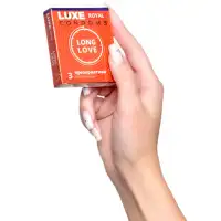Изображение Luxe Презервативы с продлевающим эффектом Luxe Royal Long Love 3 шт