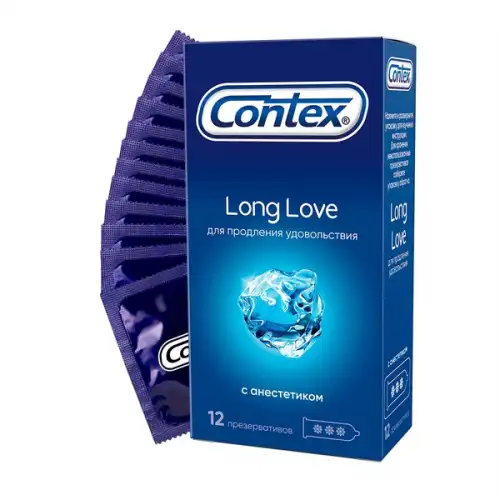 Фото Contex, Россия Презервативы Contex №12 Long Love с анестетиком